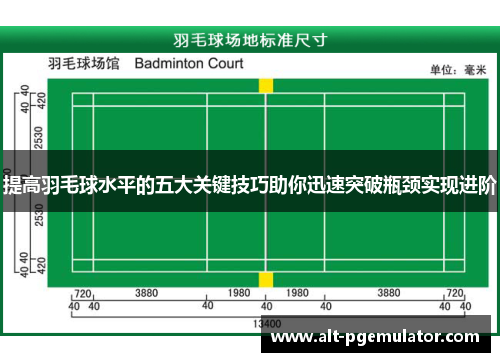 提高羽毛球水平的五大关键技巧助你迅速突破瓶颈实现进阶