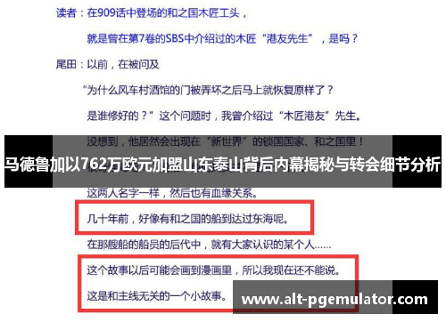 马德鲁加以762万欧元加盟山东泰山背后内幕揭秘与转会细节分析